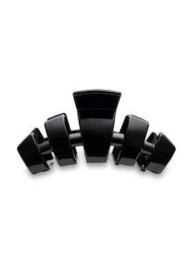 TELETIES Large Black Claw Clip Thick Hair Bendable Durable 4.5” Chic Hair Clip